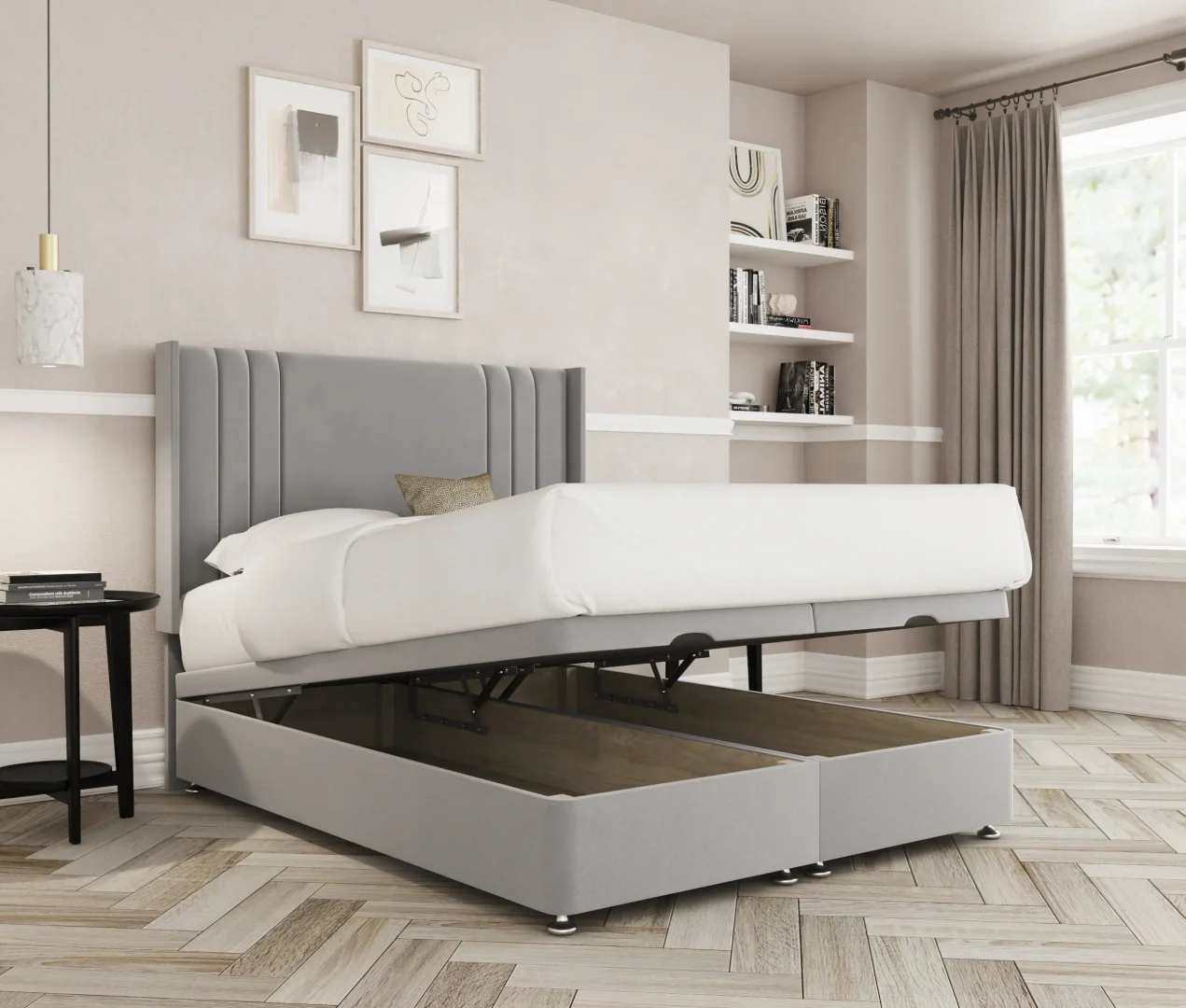 Ripon with Wings Ottoman Divan Bed The Bed Village Yorkshire